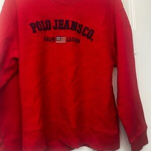 Ralph Lauren Red Crewneck Sweater